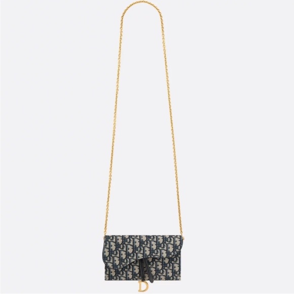 Dior Handbags - Dior Oblique Saddle Crossbody Bag/Wallet on Chain